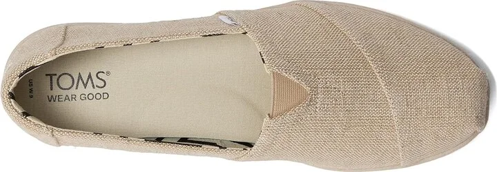 TOMS Alpargata Plus Women's Flat Shoes Natural : 12 B - Medium, Canvas/Suede - Image 2
