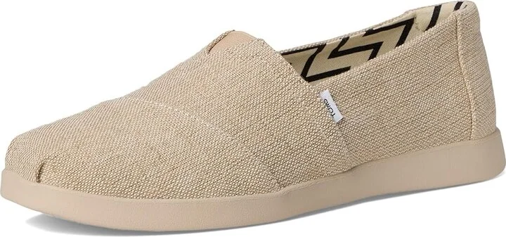 TOMS Alpargata Plus Women's Flat Shoes Natural : 12 B - Medium, Canvas/Suede - Image 5