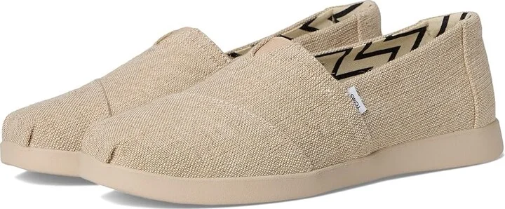 TOMS Alpargata Plus Women's Flat Shoes Natural : 12 B - Medium, Canvas/Suede