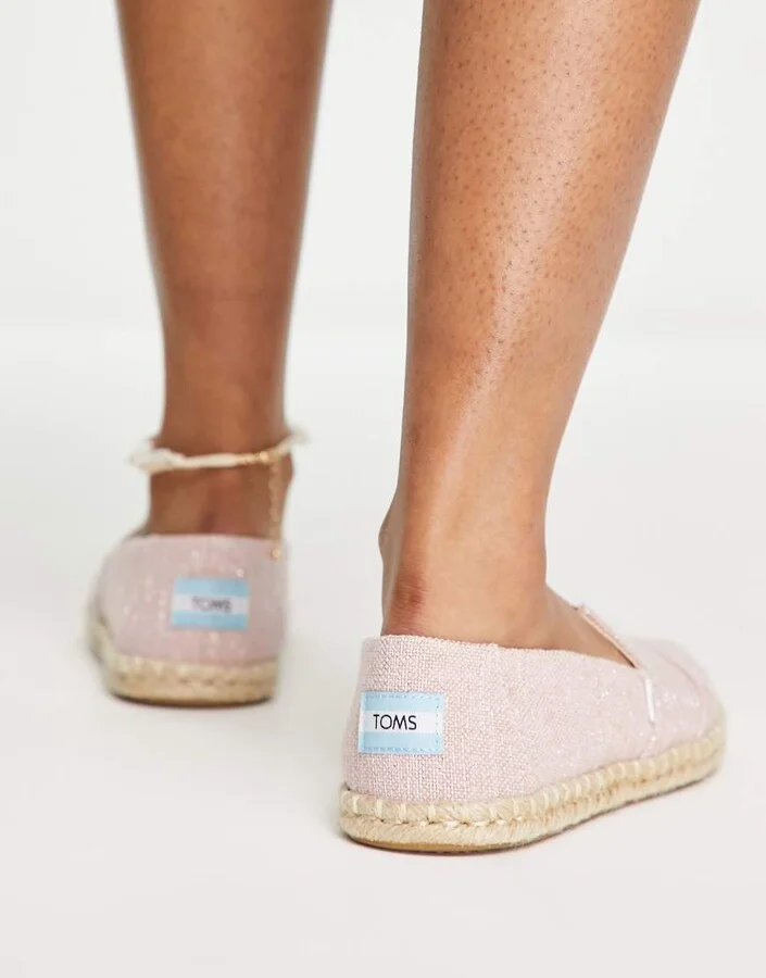 Toms alpargata rope espadrilles in pink - Image 2