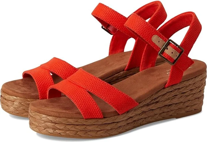 TOMS Audrey Women's Shoes Flame : 7.5 B - Medium, Synthetic