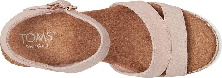 TOMS Audrey Women's Shoes Pale Rose Suede : 10 B - Medium, Synthetic - Image 2