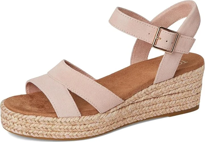 TOMS Audrey Women's Shoes Pale Rose Suede : 10 B - Medium, Synthetic - Image 5