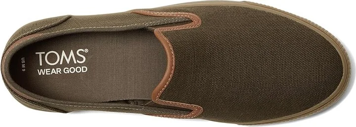 TOMS Baja Men's Slip on Shoes Olive : 8 D - Medium, Canvas - Image 2