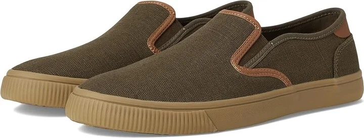 TOMS Baja Men's Slip on Shoes Olive : 8 D - Medium, Canvas