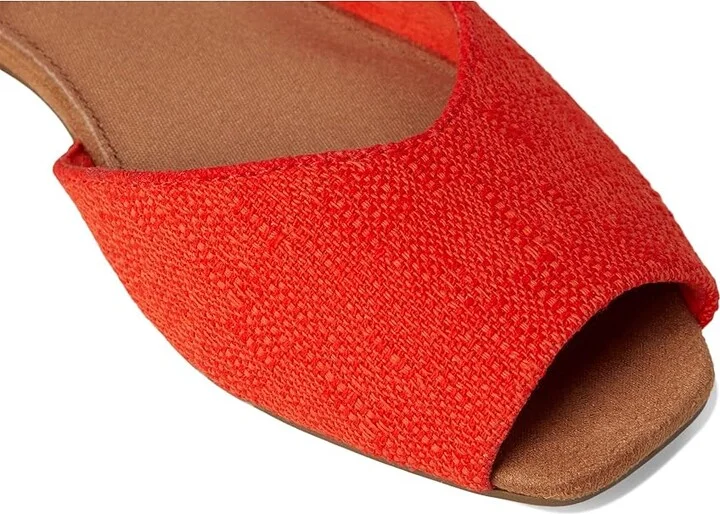 TOMS Briella Slingback Women's Flat Shoes Flame : 9.5 B - Medium, Nylon/Rubber - Image 7