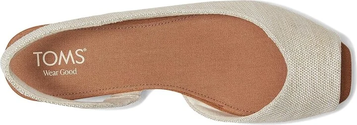 TOMS Briella Slingback Women's Flat Shoes Natural : 6.5 B - Medium, Nylon/Rubber - Image 2