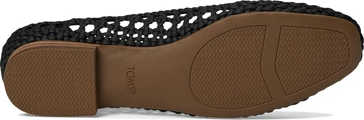 TOMS Briella Women's Shoes Black Woven Basket : 7 B - Medium, Synthetic - Image 3