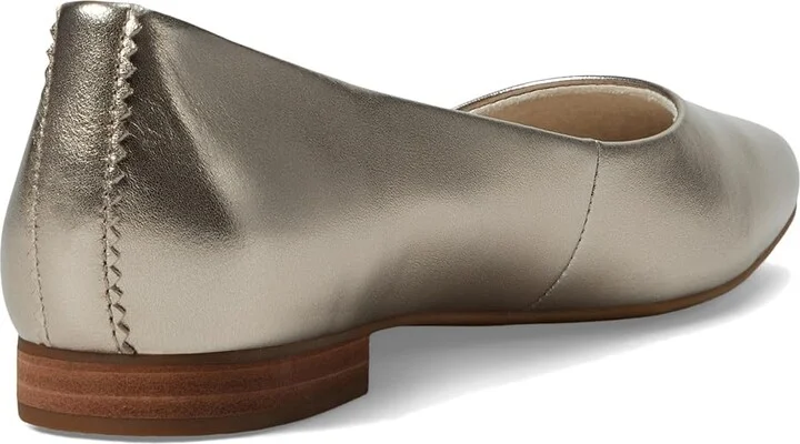 TOMS Briella Women's Shoes Light Gold Metallic Leather : 8 B - Medium, Synthetic - Image 4