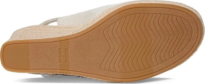 TOMS Camilla Women's Wedge Shoes Natural : 6.5 B - Medium, Textile - Image 3