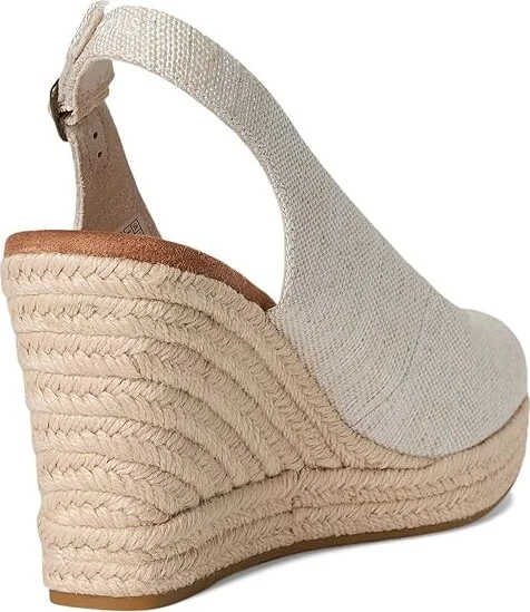 TOMS Camilla Women's Wedge Shoes Natural : 6.5 B - Medium, Textile - Image 4
