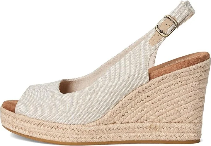 TOMS Camilla Women's Wedge Shoes Natural : 6.5 B - Medium, Textile - Image 6