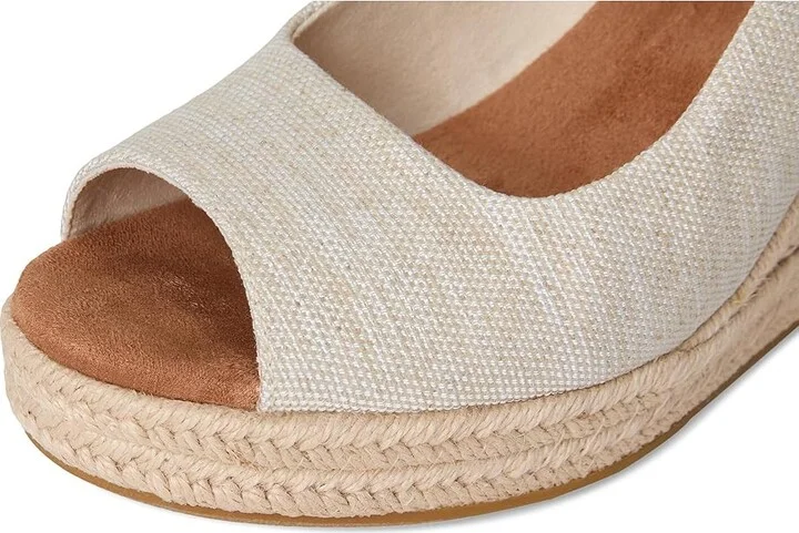 TOMS Camilla Women's Wedge Shoes Natural : 6.5 B - Medium, Textile - Image 7