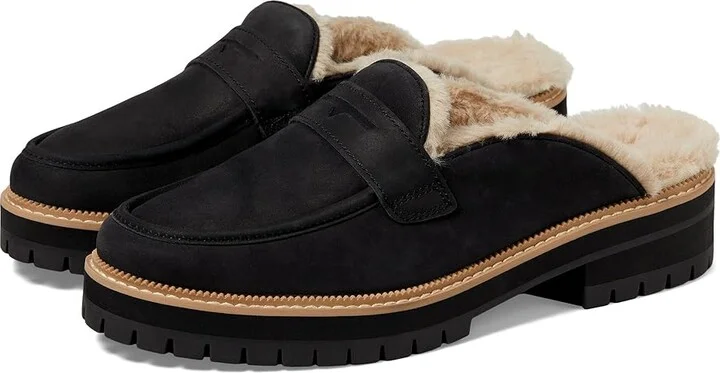 TOMS Cara Mule Women's Shoes Black : 5 B - Medium, Leather