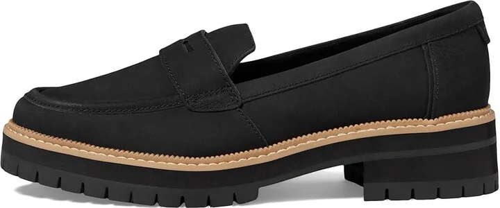 TOMS Cara Women's Shoes Black : 8.5 D - Wide, Leather/Rubber - Image 6