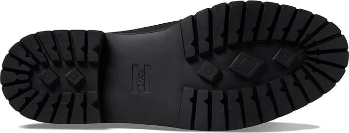 TOMS Cara Women's Shoes Black/Black Leather : 10 B - Medium, Leather/Rubber - Image 3