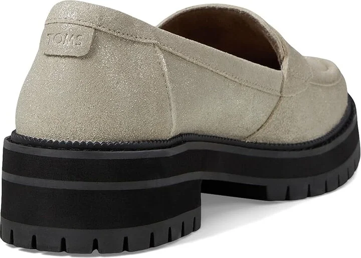 TOMS Cara Women's Shoes Champagne Metallic : 6.5 B - Medium, Leather/Rubber - Image 4