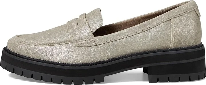 TOMS Cara Women's Shoes Champagne Metallic : 6.5 B - Medium, Leather/Rubber - Image 6