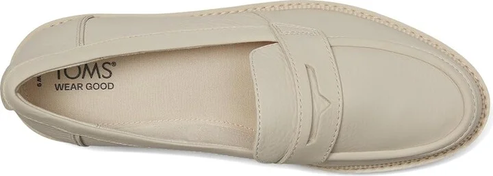 TOMS Cara Women's Shoes Light Sand Leather : 12 B - Medium, Leather/Rubber - Image 2