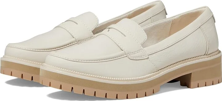 TOMS Cara Women's Shoes Light Sand Leather : 12 B - Medium, Leather/Rubber