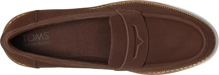 TOMS Cara Women's Shoes Oak Brown : 9.5 B - Medium, Leather/Rubber - Image 2