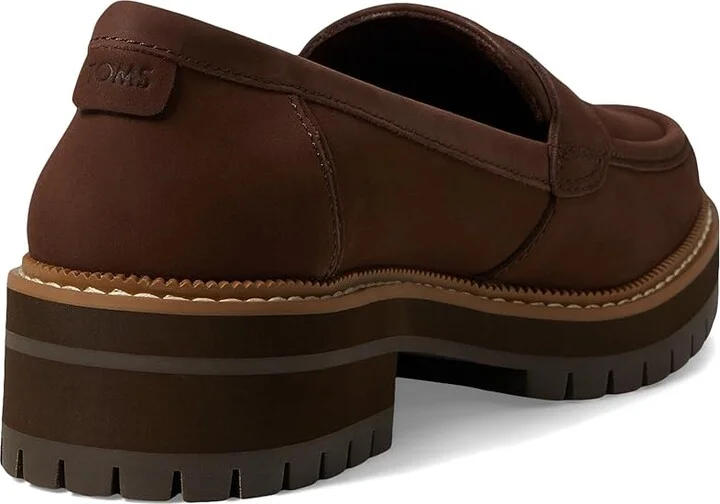 TOMS Cara Women's Shoes Oak Brown : 9.5 B - Medium, Leather/Rubber - Image 4