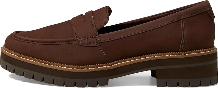 TOMS Cara Women's Shoes Oak Brown : 9.5 B - Medium, Leather/Rubber - Image 6