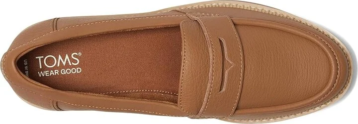 TOMS Cara Women's Shoes Tan : 5.5 D - Wide, Leather/Rubber - Image 2