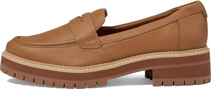 TOMS Cara Women's Shoes Tan : 5.5 D - Wide, Leather/Rubber - Image 6