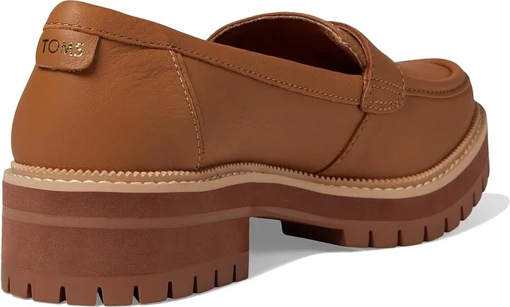 TOMS Cara Women's Shoes Tan Leather : 10 B - Medium, Leather/Rubber - Image 4