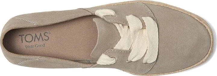 TOMS Carolina Lace Up Women's Shoes Taupe : 7.5 B - Medium, Suede - Image 2