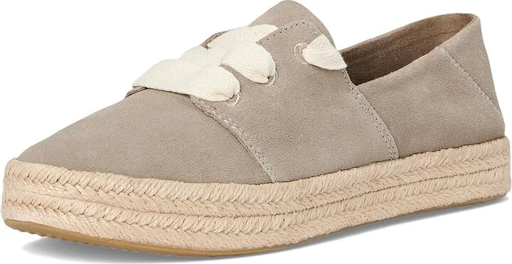 TOMS Carolina Lace Up Women's Shoes Taupe : 7.5 B - Medium, Suede - Image 5