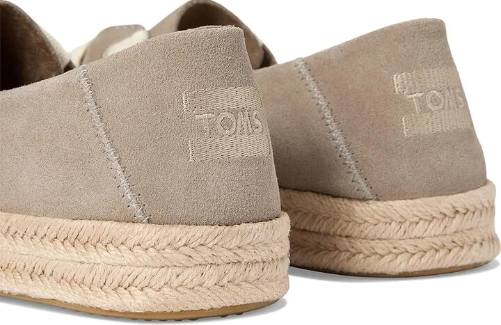 TOMS Carolina Lace Up Women's Shoes Taupe : 7.5 B - Medium, Suede - Image 7