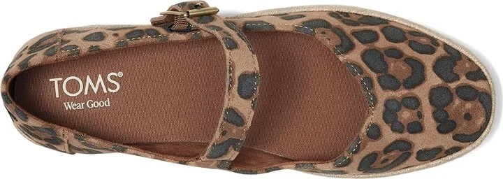 TOMS Carolina Mary Jane Women's Flat Shoes Brown Sugar Leopard : 8.5 B - Medium, Canvas - Image 2