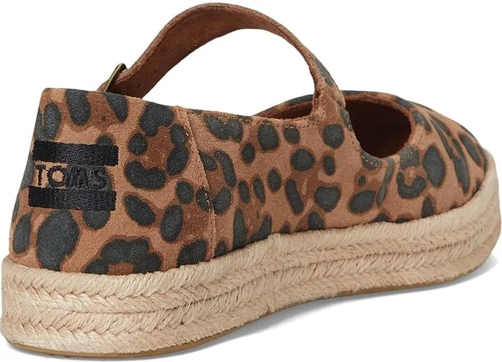 TOMS Carolina Mary Jane Women's Flat Shoes Brown Sugar Leopard : 8.5 B - Medium, Canvas - Image 4