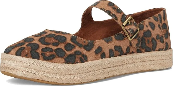 TOMS Carolina Mary Jane Women's Flat Shoes Brown Sugar Leopard : 8.5 B - Medium, Canvas - Image 5