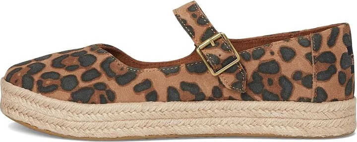 TOMS Carolina Mary Jane Women's Flat Shoes Brown Sugar Leopard : 8.5 B - Medium, Canvas - Image 6