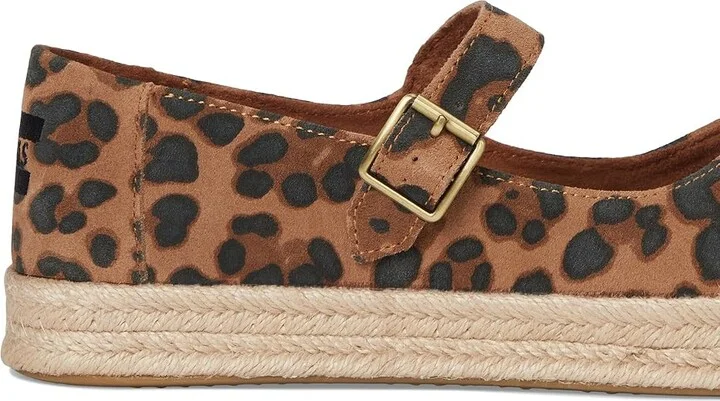 TOMS Carolina Mary Jane Women's Flat Shoes Brown Sugar Leopard : 8.5 B - Medium, Canvas - Image 7
