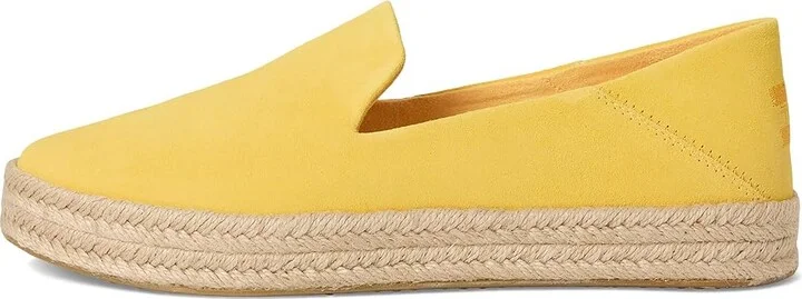 TOMS Carolina Women's Shoes Pineapple Yellow : 7.5 B - Medium, Suede - Image 6