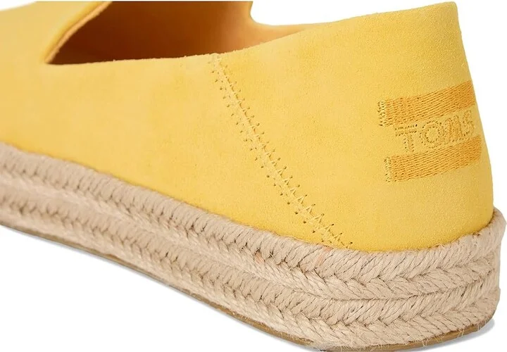 TOMS Carolina Women's Shoes Pineapple Yellow : 7.5 B - Medium, Suede - Image 7