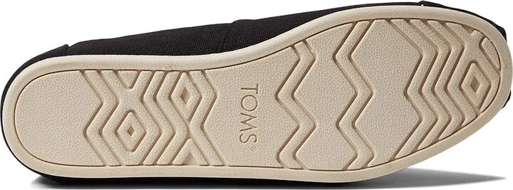 TOMS Classic Alpargata Men's Flat Shoes Black 1 : 10 D - Medium, Canvas - Image 3