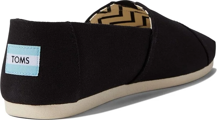 TOMS Classic Alpargata Men's Flat Shoes Black 1 : 10 D - Medium, Canvas - Image 4