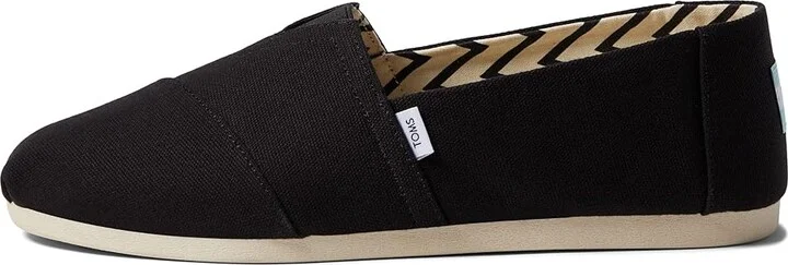TOMS Classic Alpargata Men's Flat Shoes Black 1 : 10 D - Medium, Canvas - Image 6