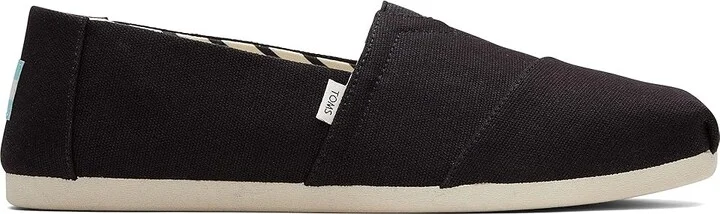 TOMS Classic Alpargata Men's Flat Shoes Black 1 : 10 D - Medium, Canvas - Image 7