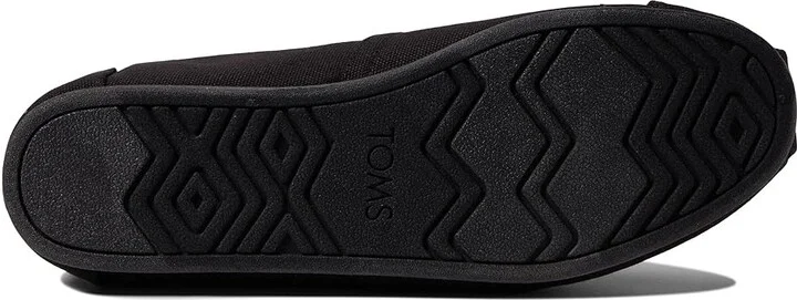 TOMS Classic Alpargata Men's Flat Shoes Black/Black : 10 D - Medium, Canvas - Image 3