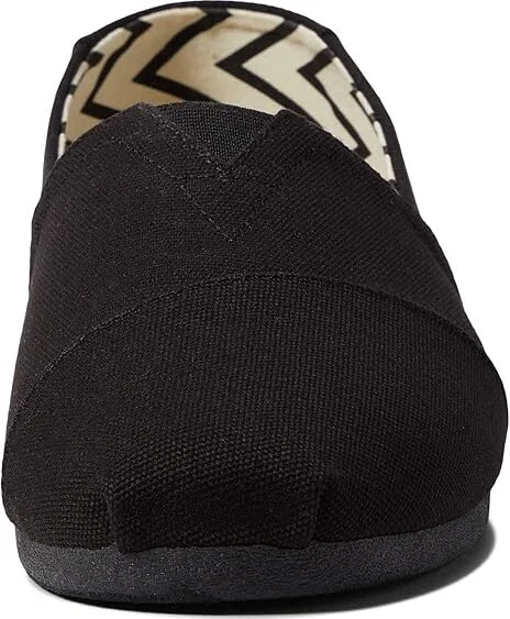 TOMS Classic Alpargata Men's Flat Shoes Black/Black : 10 D - Medium, Canvas - Image 5