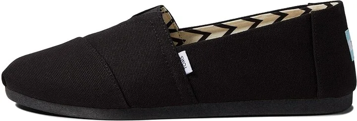 TOMS Classic Alpargata Men's Flat Shoes Black/Black : 10 D - Medium, Canvas - Image 6