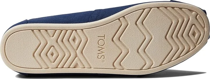 TOMS Classic Alpargata Men's Flat Shoes Navy : 10 D - Medium, Canvas - Image 3