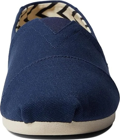 TOMS Classic Alpargata Men's Flat Shoes Navy : 10 D - Medium, Canvas - Image 5