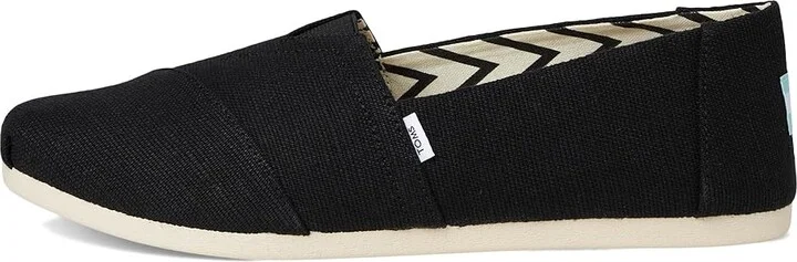 TOMS Classic Alpargata with Heritage Canvas Women's Slip on Shoes Black/White : 6.5 B - Medium, Canvas/Suede - Image 6
